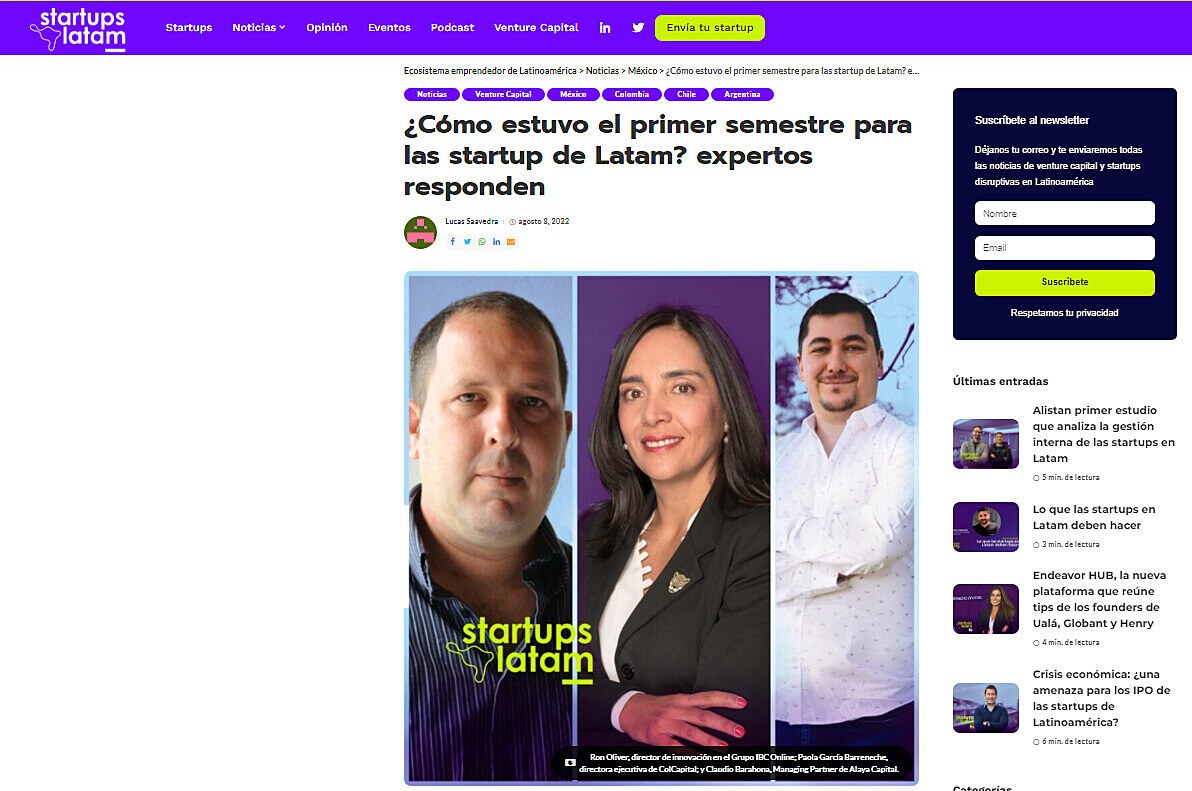 Cmo estuvo el primer semestre para las startup de Latam? expertos responden